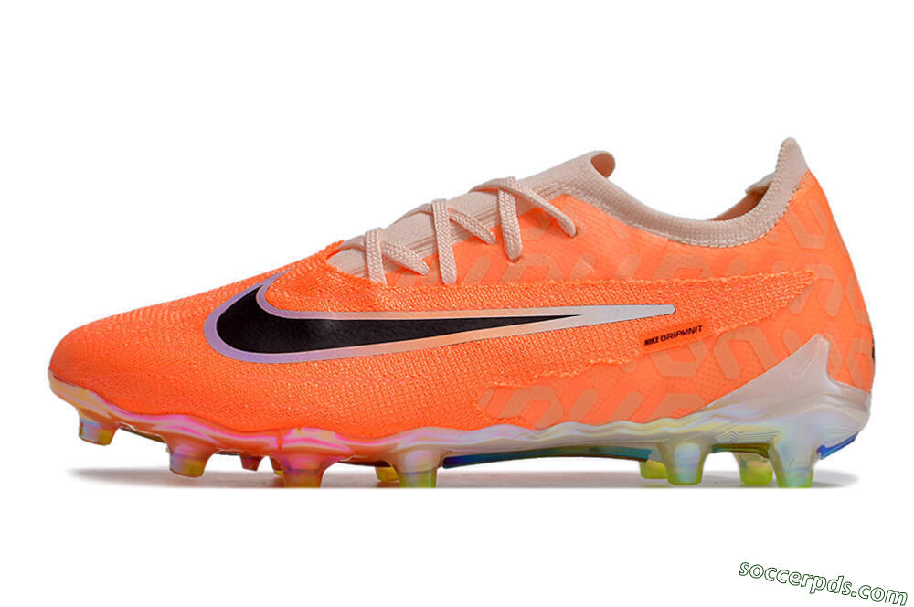 Nike Phantom GX Elite AG Low-Tops Football Boots - Orange/Black/White 2