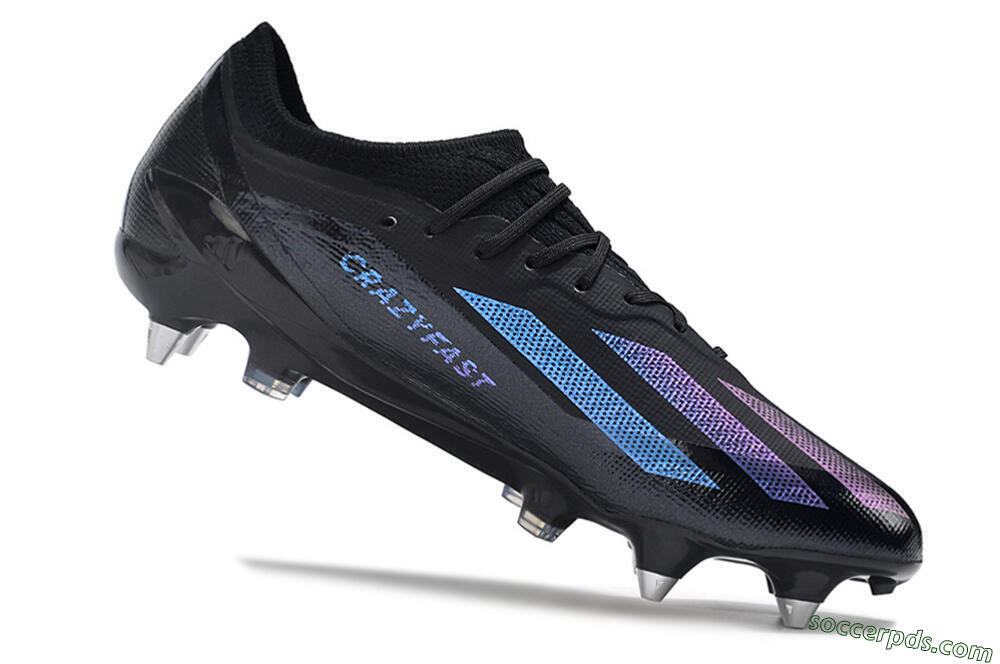 Adidas X Crazyfast.1 SG Low-Tops Football Boots - Black/Purple 4