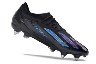 Adidas X Crazyfast.1 SG Low-Tops Football Boots - Black/Purple