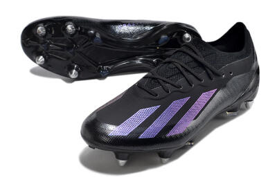 Adidas X Crazyfast.1 SG Low-Tops Football Boots - Black/Purple