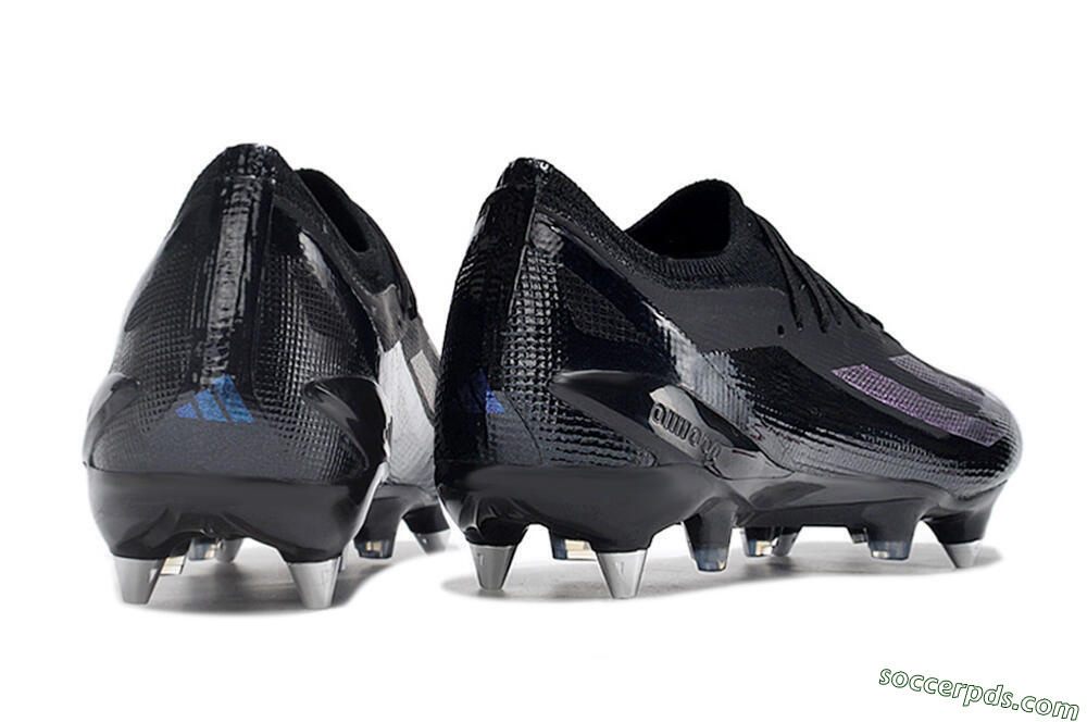 Adidas X Crazyfast.1 SG Low-Tops Football Boots - Black/Purple 6