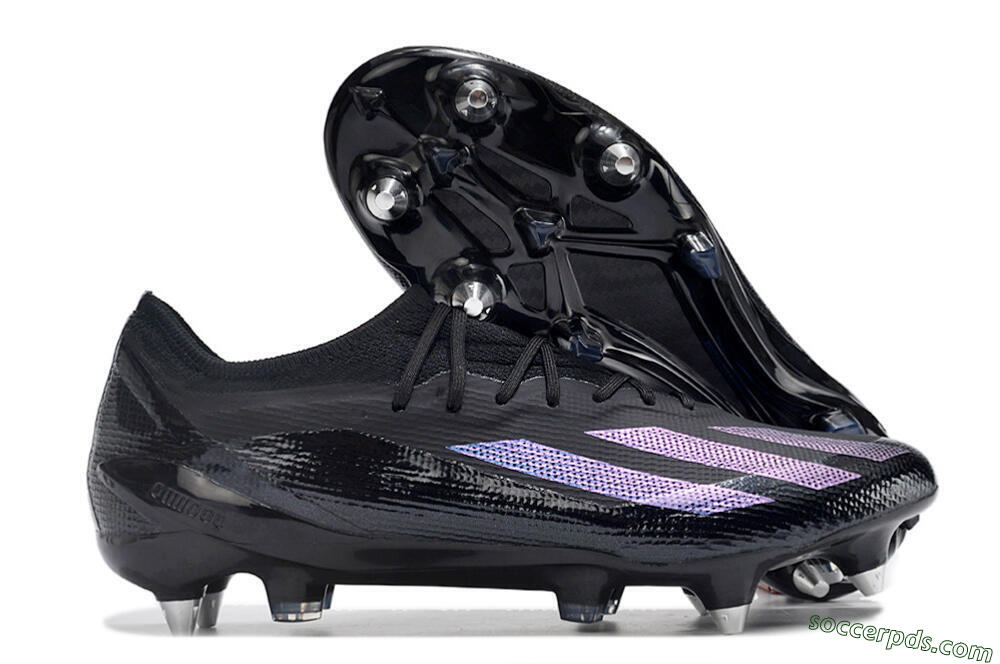 Adidas X Crazyfast.1 SG Low-Tops Football Boots - Black/Purple 1