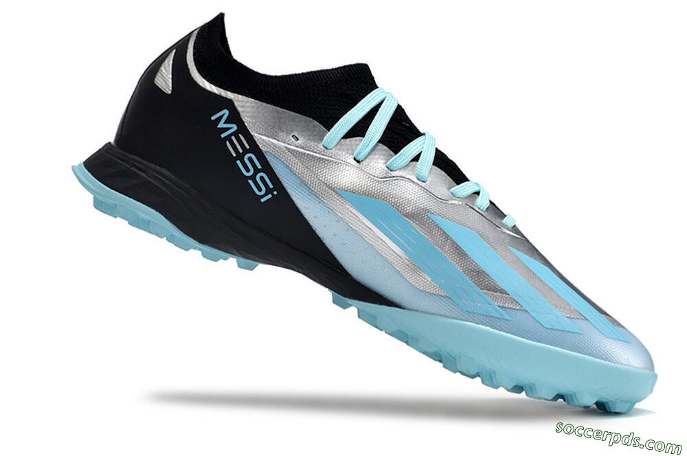 Adidas X Crazyfast.1 TF Low-Tops Football Shoes - Blue/Silver/Black 4