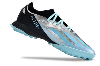 Adidas X Crazyfast.1 TF Low-Tops Football Shoes - Blue/Silver/Black