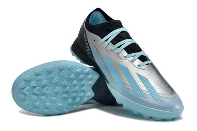 Adidas X Crazyfast.1 TF Low-Tops Football Shoes - Blue/Silver/Black