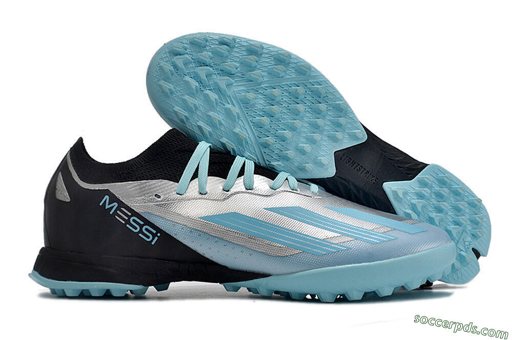 Adidas X Crazyfast.1 TF Low-Tops Football Shoes - Blue/Silver/Black 1