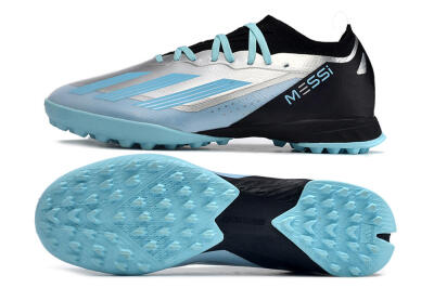 Adidas X Crazyfast.1 TF Low-Tops Football Shoes - Blue/Silver/Black