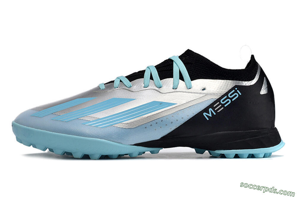 Adidas X Crazyfast.1 TF Low-Tops Football Shoes - Blue/Silver/Black 2