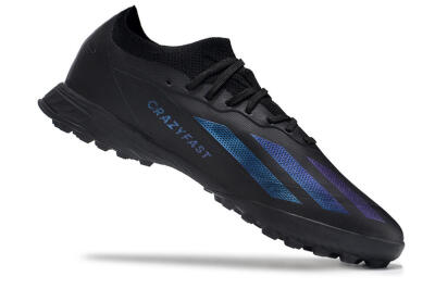 Adidas X Crazyfast.1 TF Low-Tops Football Shoes - Black/Purple