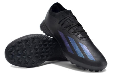 Adidas X Crazyfast.1 TF Low-Tops Football Shoes - Black/Purple