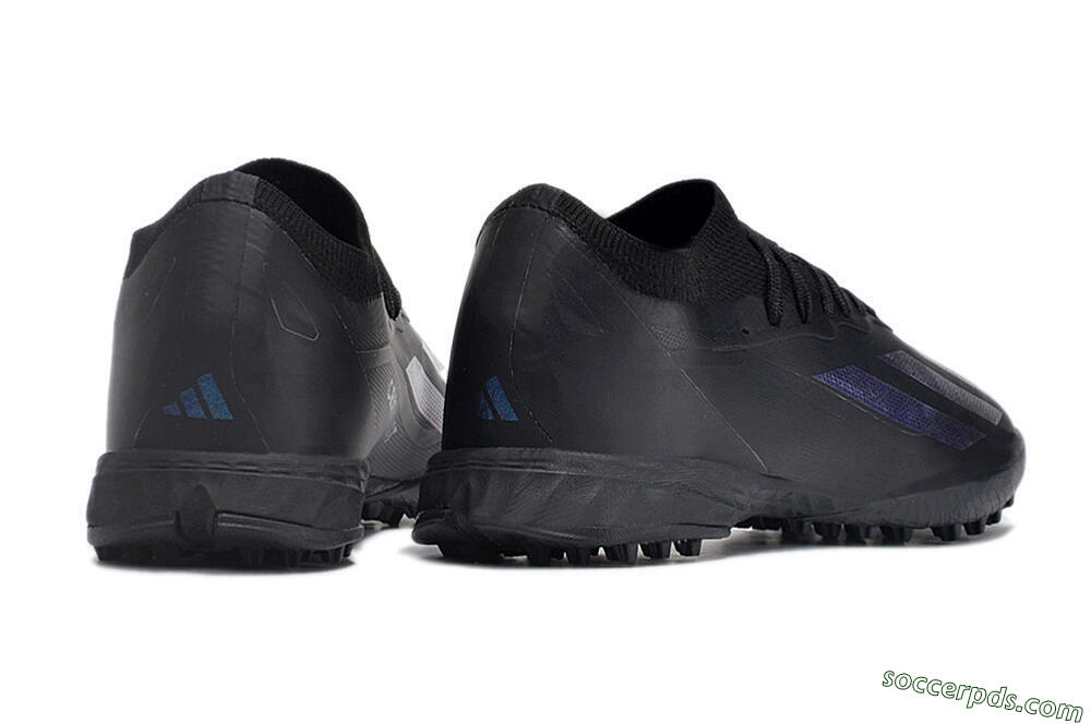 Adidas X Crazyfast.1 TF Low-Tops Football Shoes - Black/Purple 6