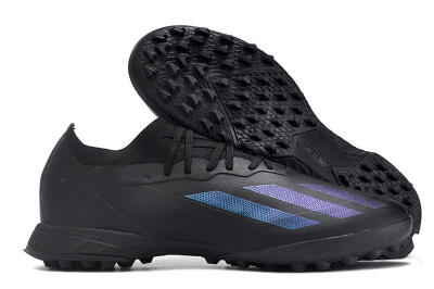 Adidas X Crazyfast.1 TF Low-Tops Football Shoes - Black/Purple