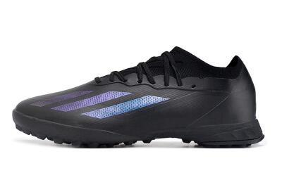 Adidas X Crazyfast.1 TF Low-Tops Football Shoes - Black/Purple