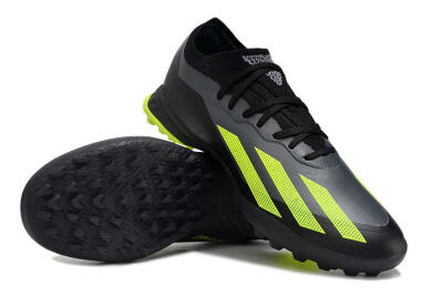 Adidas X Crazyfast.1 TF Low-Tops Football Shoes - Black/Yellow
