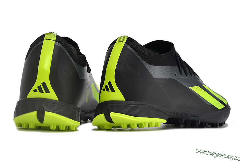 Adidas X Crazyfast.1 TF Low-Tops Football Shoes - Black/Yellow 6