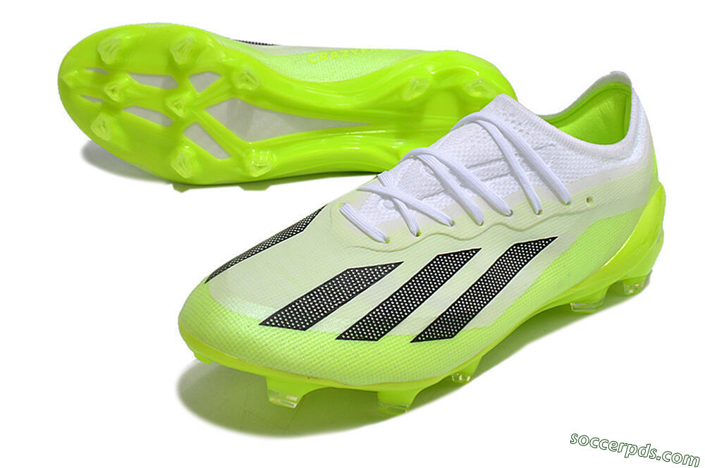 Adidas X Crazyfast.1 Messi FG Low-Tops Football Boots - Green/Black/White 3