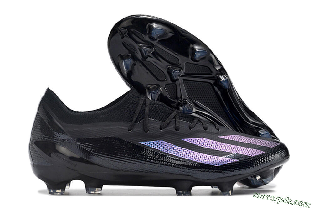Adidas X Crazyfast.1 FG Low-Tops Football Boots - Black/Purple 1