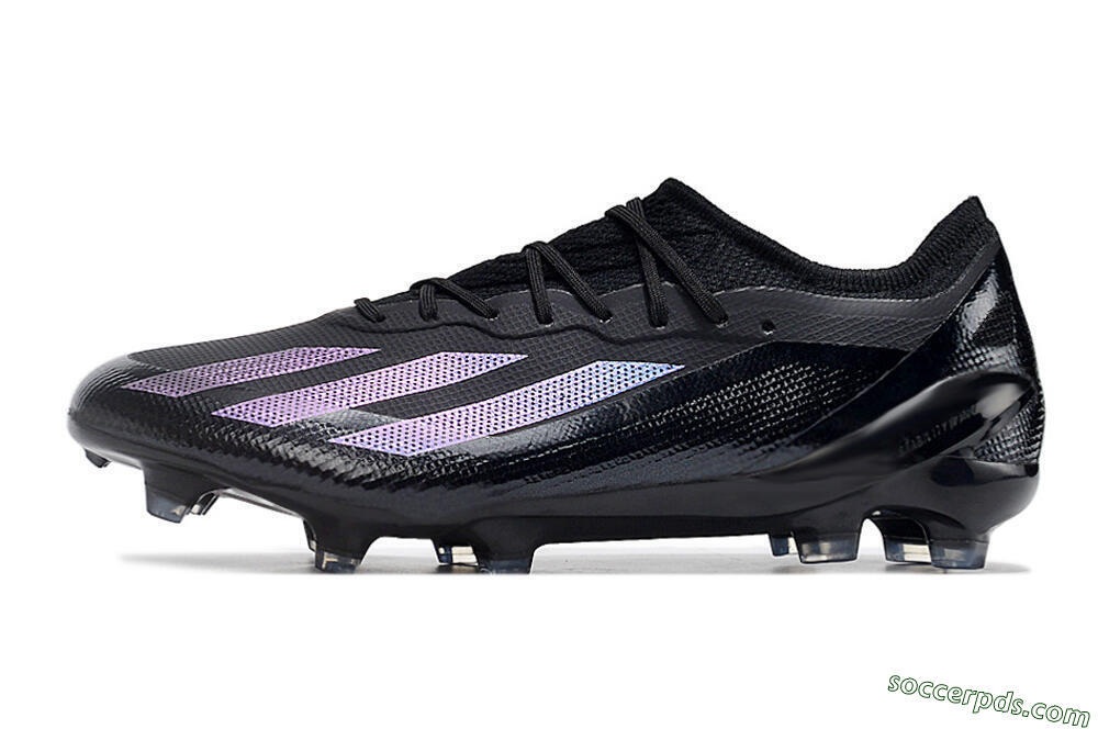 Adidas X Crazyfast.1 FG Low-Tops Football Boots - Black/Purple 2
