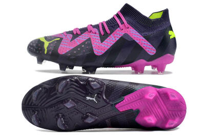 Puma Future Ultimate FG Low-Tops Football Boots - Purple/Pink/Green
