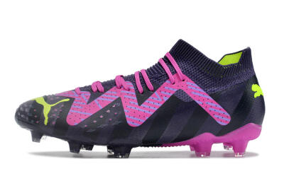 Puma Future Ultimate FG Low-Tops Football Boots - Purple/Pink/Green