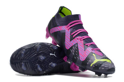 Puma Future Ultimate FG Low-Tops Football Boots - Purple/Pink/Green