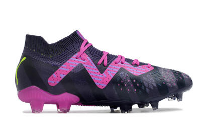 Puma Future Ultimate FG Low-Tops Football Boots - Purple/Pink/Green