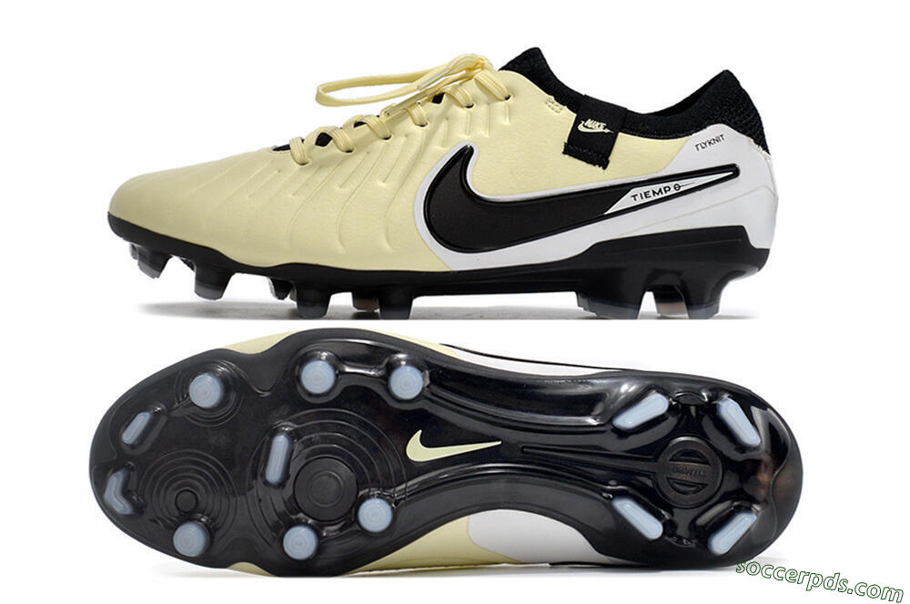 NikeTiempo Legend 10 Elite FG Low-Tops Football Boots - Yellow/Black/White 0