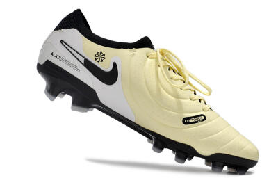 NikeTiempo Legend 10 Elite FG Low-Tops Football Boots - Yellow/Black/White