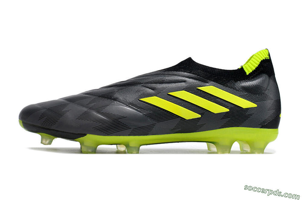 Adidas Copa Pure+ FG Low-Tops Football Boots - Black/Green 2