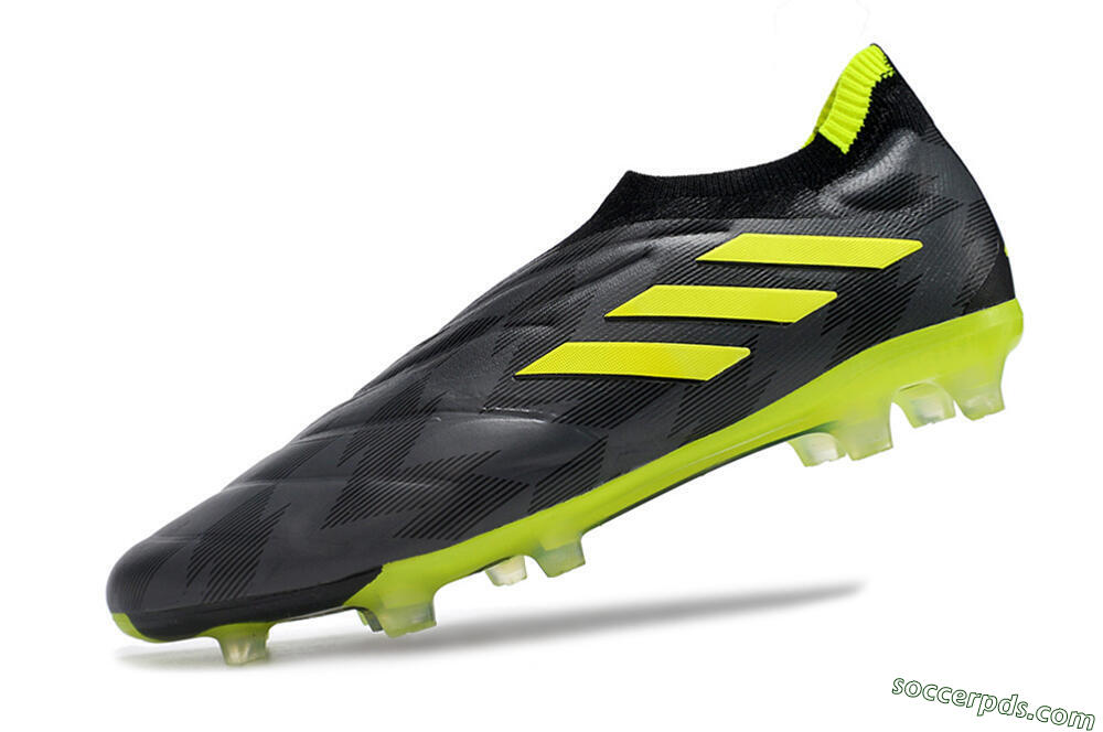 Adidas Copa Pure+ FG Low-Tops Football Boots - Black/Green 5