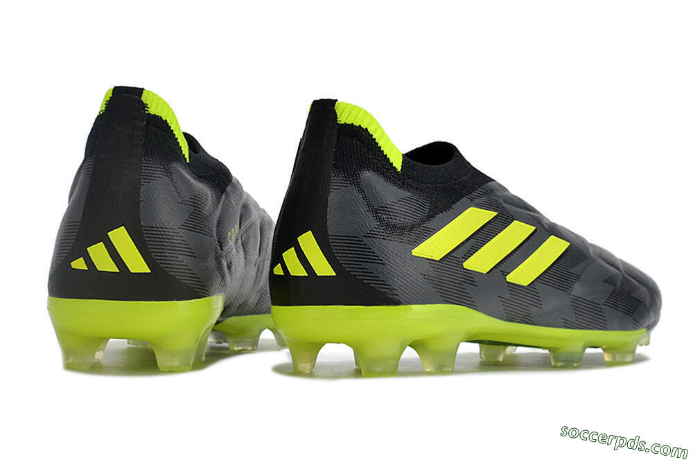 Adidas Copa Pure+ FG Low-Tops Football Boots - Black/Green 6