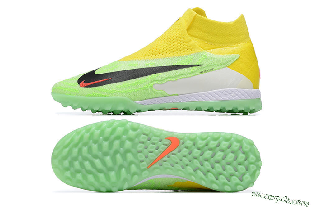 Nike Phantom GX Elite TF High-Tops Football Shoes - Yellow/Green/Black/Red/White 0