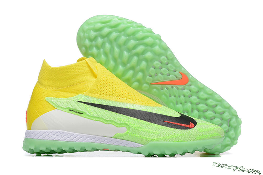Nike Phantom GX Elite TF High-Tops Football Shoes - Yellow/Green/Black/Red/White 1
