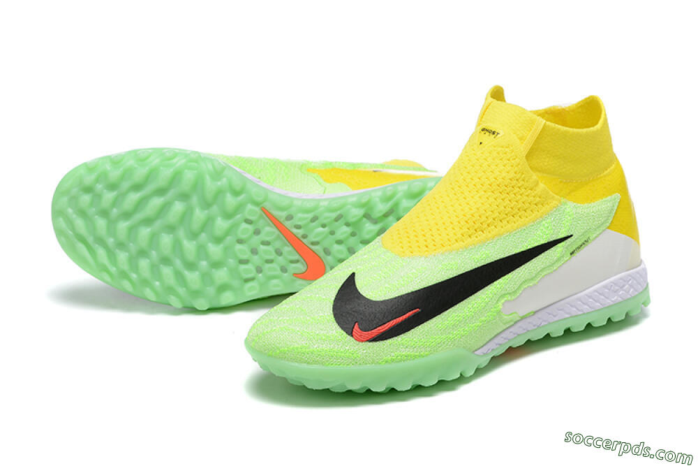 Nike Phantom GX Elite TF High-Tops Football Shoes - Yellow/Green/Black/Red/White 3