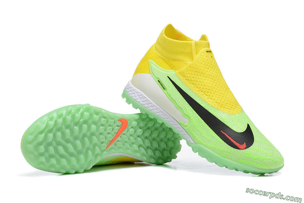 Nike Phantom GX Elite TF High-Tops Football Shoes - Yellow/Green/Black/Red/White 4