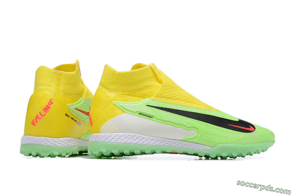 Nike Phantom GX Elite TF High-Tops Football Shoes - Yellow/Green/Black/Red/White 9