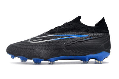 Nike Phantom GX Elite FG Low-Tops Football Boots - Black/Grey/Blue