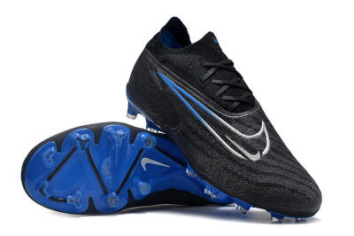 Nike Phantom GX Elite FG Low-Tops Football Boots - Black/Grey/Blue