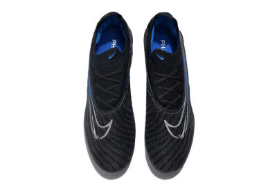 Nike Phantom GX Elite FG Low-Tops Football Boots - Black/Grey/Blue