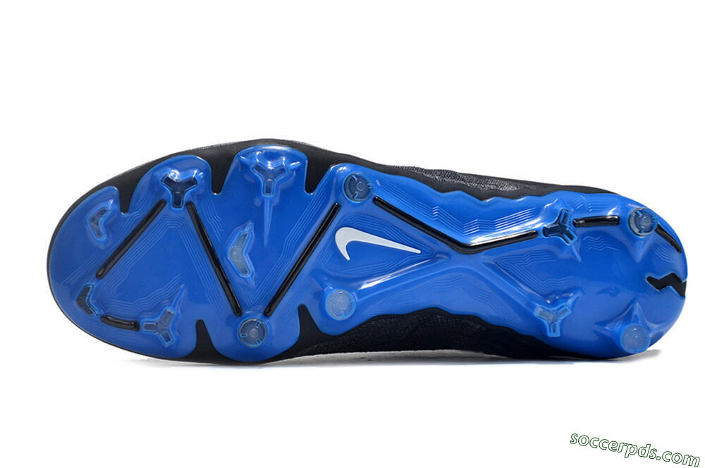 Nike Phantom GX Elite FG Low-Tops Football Boots - Black/Grey/Blue 6