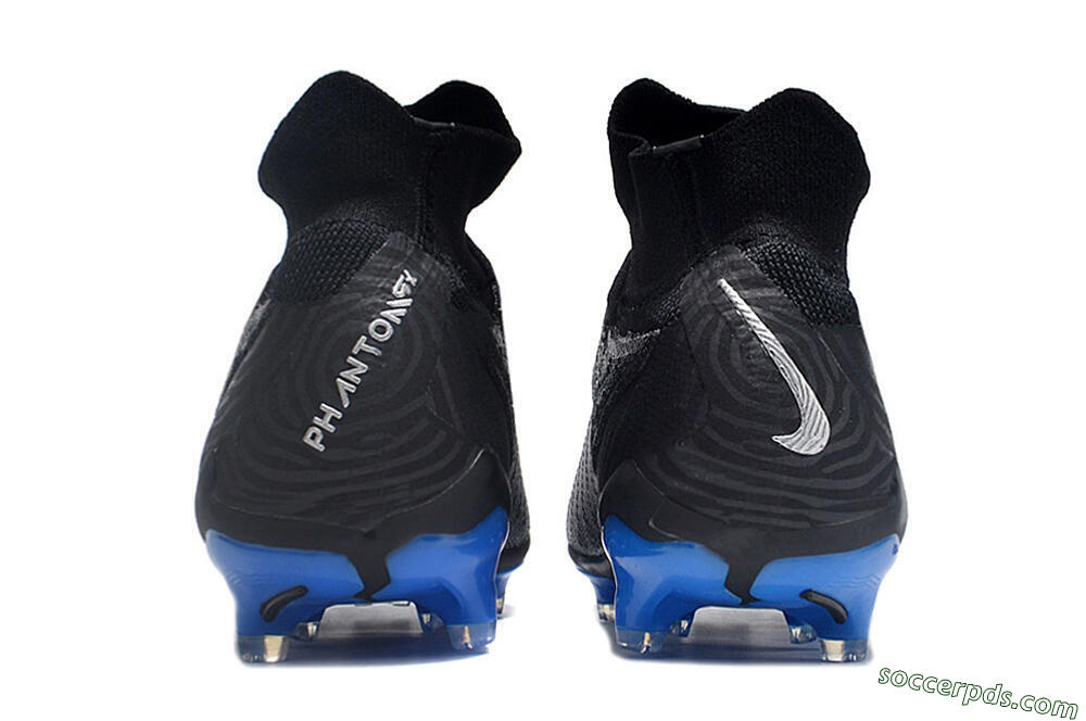 Nike Phantom GX Elite DF Link FG High-Tops Football Boots - Grey/Black/Blue 5