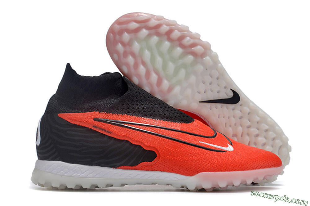 Nike Phantom GX Elite DF Link TF High-Tops Football Shoes - Red/Black/White 1