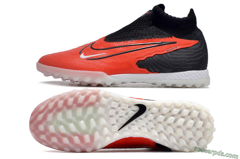 Nike Phantom GX Elite DF Link TF High-Tops Football Shoes - Red/Black/White 0
