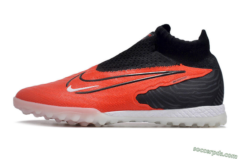 Nike Phantom GX Elite DF Link TF High-Tops Football Shoes - Red/Black/White 2