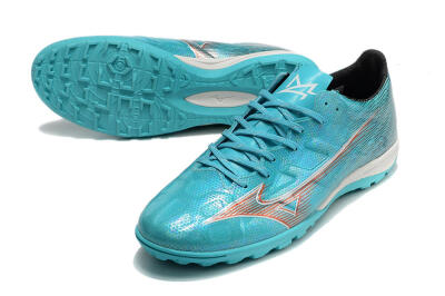Mizuno Alpha Made in Japan TF Low-Tops Football Shoes - Blue/Orange/White