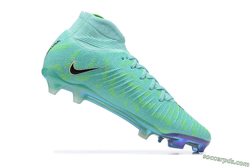 Nike Phantom Luna Elite FG High-Tops Football Shoes - Green/Yellow/Black 6