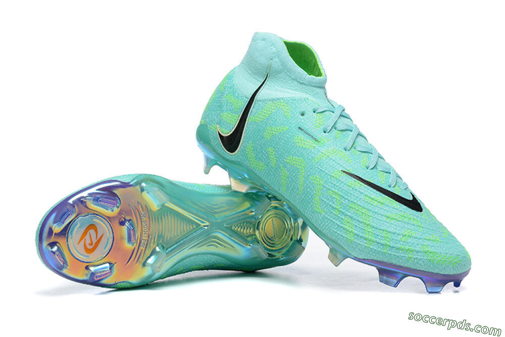 Nike Phantom Luna Elite FG High-Tops Football Shoes - Green/Yellow/Black 4