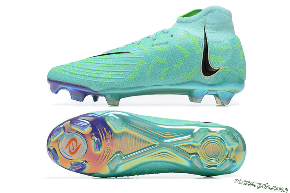 Nike Phantom Luna Elite FG High-Tops Football Shoes - Green/Yellow/Black 0