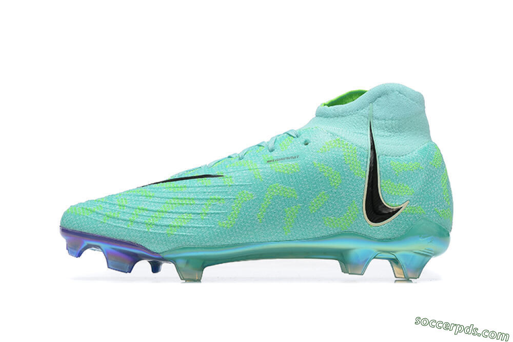 Nike Phantom Luna Elite FG High-Tops Football Shoes - Green/Yellow/Black 2