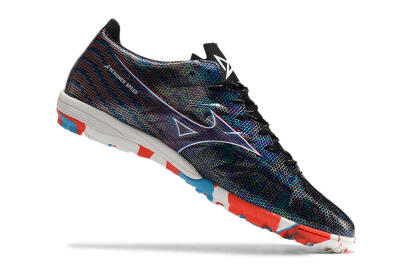 Mizuno Alpha Made in Japan TF Low-Tops Football Shoes - Black/Red/Blue